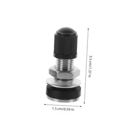 Ciieeo 2pcs Copper Valve Tubeless Tire Valve Stem Snap Automotive Accessories Car Tire Pump Adapter