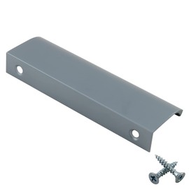 M4TEC Bar Kitchen Cabinet Door Handles Cupboards Drawers Bedroom Furniture Concealed Finger Edge Pull Handle for Wardrobe & Bedroom Cabinet Hardware Steel Grey. VD3 Series: 704/352 mm