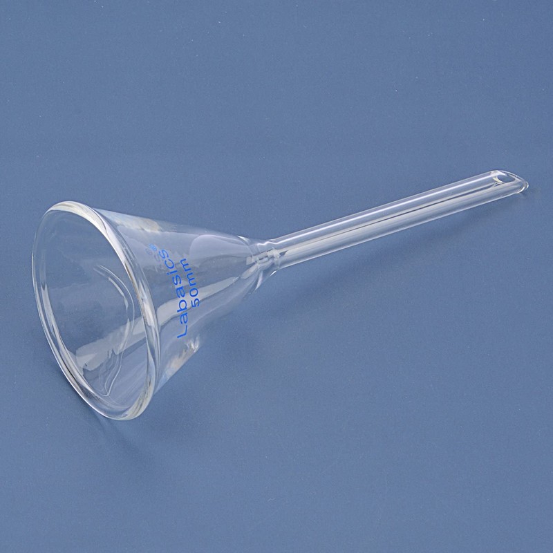 Labasics 2-Pack Glass Heavy Wall Funnel Borosilicate Glass Funnel, Short