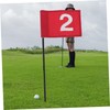 BESPORTBLE 2pcs Golf Set Flags Golfs Practice Flagstick Portable Flagpole