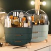 CANITORON Makeup Organizer with 2 Drawers and Brush Storage Box,