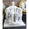 Seated Abraham Lincoln Figurine 8" H Lincoln Memorial Sculpture 16th
