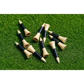 Star Emporium Bamboo Golf Tees, 38mm Length, Resealable 25 Pack