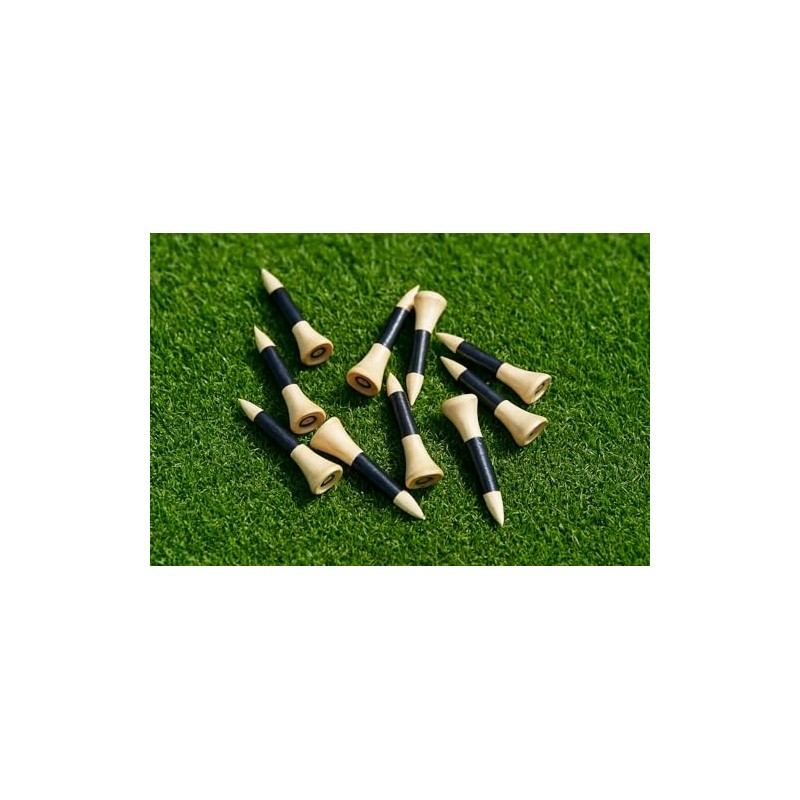 Star Emporium Bamboo Golf Tees, 38mm Length, Resealable 25 Pack