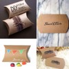 Outuxed Kraft Pillow Boxes 100pcs Small Gift Boxes, 3.5 x