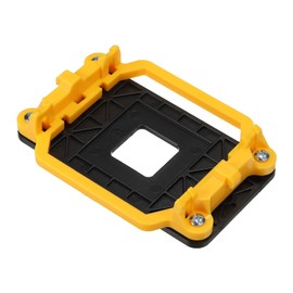 PATIKIL AM3 CPU Cooling Bracket Heatsink Bracket Cooling Mounting Sheet Plate Yellow Edge with 4 Screws for AM2 AM2+ AM3 AM3+ FM1 FM2 Motherboard Socket