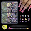 Kit Completo Decoración Uñas, Cristales Strass Artesanales