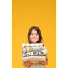 Cosatto Baby Blanket, Combed Cotton Knitted, New Baby Gift, Grey/Yellow,