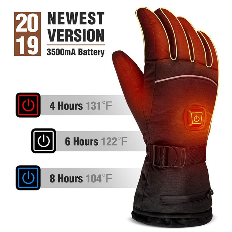 Heated Gloves 3 Heating Level Electric Gloves for Men Women