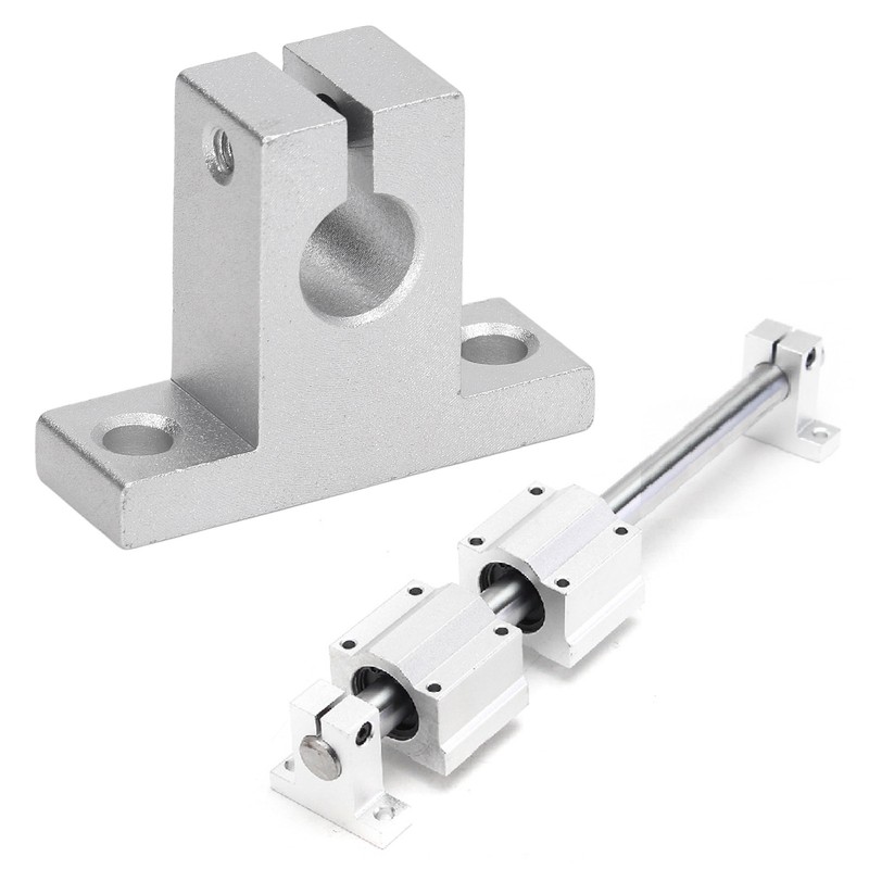 10 Pcs Linear Motion Rail Guide Support Aluminum Alloy High