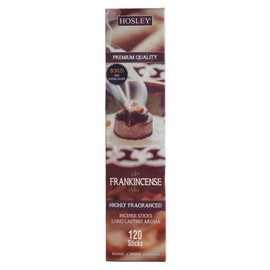 Hosley 120-Pack of Frankincense Fragrance Incense Sticks Natural and Aromatherapeutic Bulk Set for Meditation, Relaxation, and Spiritual Practices Clean Burning, Premium Quality Sticks