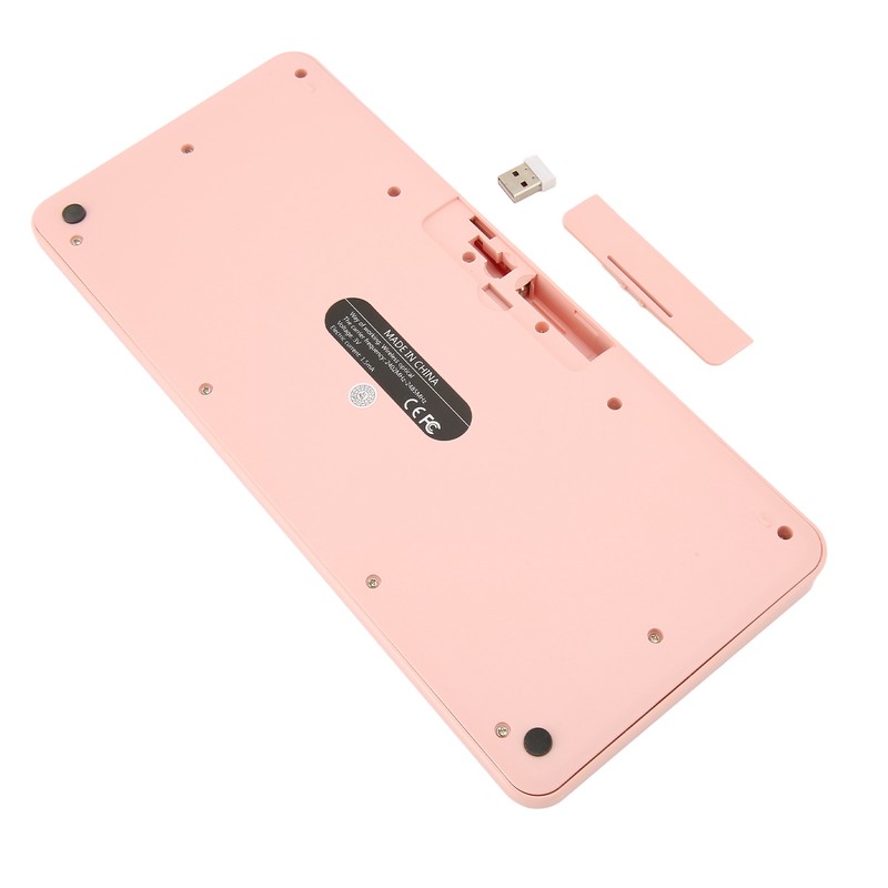 Wireless Keyboard Mouse Set Stylish Slim Round Keycaps Mute Ergonomic