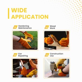 NickyPicky Gardening Gloves for Men and Women - Tough, Thorn Proof Comfortable Breathable Mens Gardening Gloves – Protective Garden Gloves for Men with Strong Grip