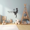 Soccer Dreams Wall Decal – “Keep Rolling Never Give Up”