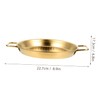 Operitacx Stainless Steel Pizza Plate Perforated Baking Tray for Even