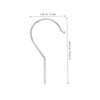 LABRIMP 10pcs Metal Hanger Hooks for Clothing Display Iron Hooks