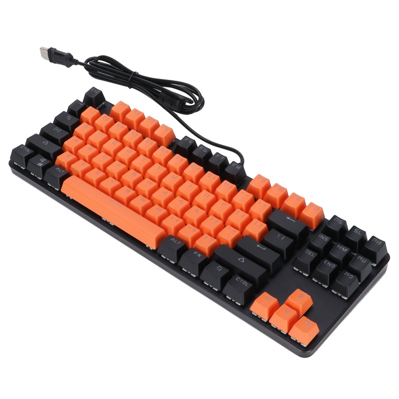 Mechanical Keyboard Blue Switch TwoTone Keycap Sweat Proof Portable 87