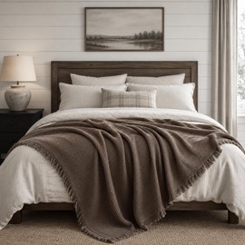 50x60 in Muslin Blanket for Adults, 6 Layer Gauze Blanket Throw