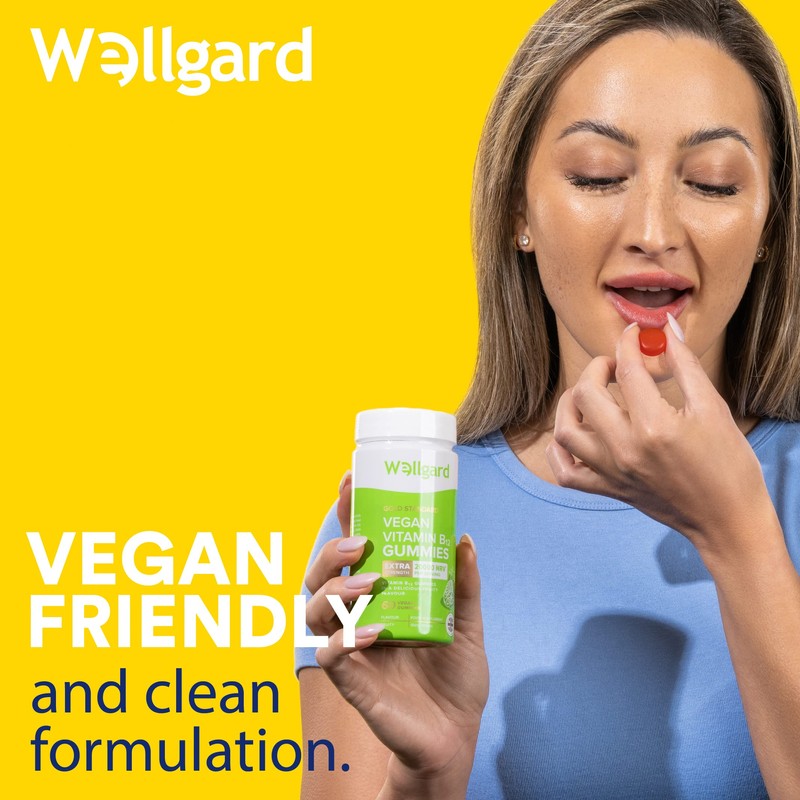 Vegan Vitamin B12 Gummies Wellgard – High Strength B12 Supplement