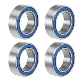 sourcing map MR85-2RS Deep Groove Ball Bearing 5x8x2.5mm Double Sealed ABEC-3 Bearings 4-Pack