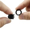 Zorveiio 50 Pcs Black Cable Snap Bushing,3/8" Snap Bushing Grommet