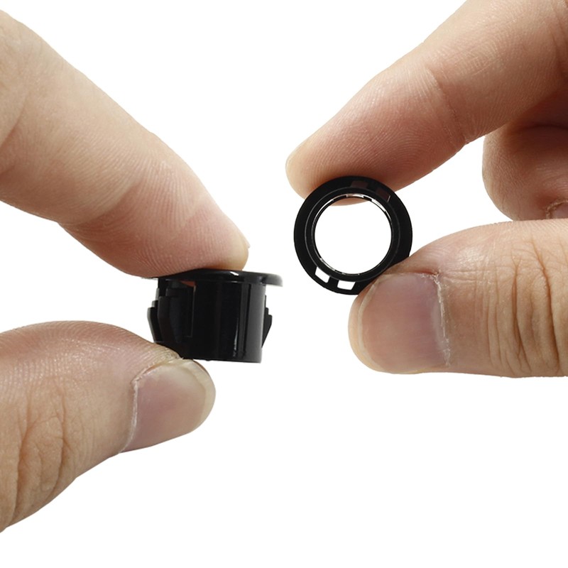 Zorveiio 50 Pcs Black Cable Snap Bushing,3/8" Snap Bushing Grommet