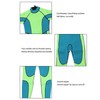 Kids Wetsuit Green Long Sleeve 2.5MM Warm Keeping UV Protection