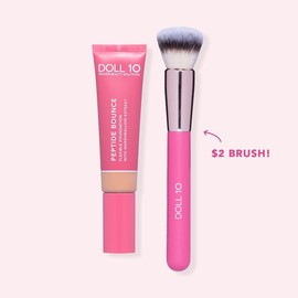 Peptide Bounce Flexible Foundation with Brush:_Tan