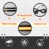BINQIGOO LED Daytime Running Light Front Bumper Trim for Toyota