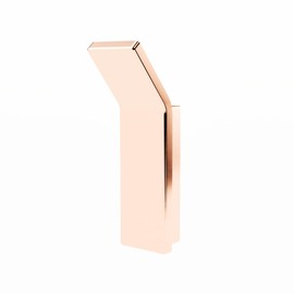 Zen Spirit Robe & Towel Hook, Colour: Rose Gold, Modern Look, Not Glued, Stable by Screw, Metal Product, High-Gloss Chrome-Plated