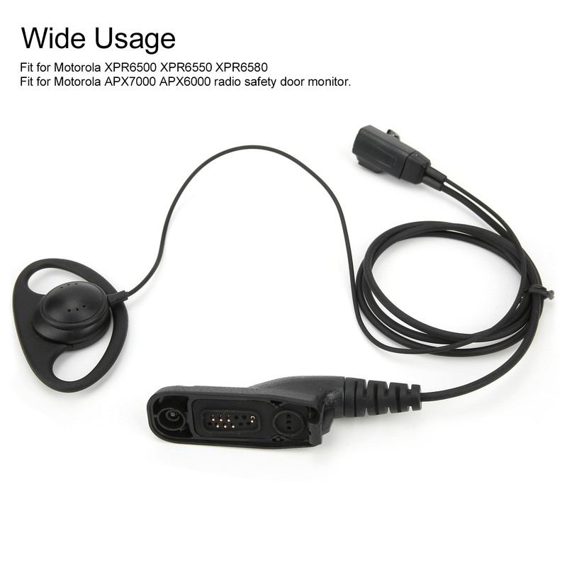 Walkie Talkie Earphone D Shape Comfortable Universal Earpiece Fit for