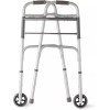 Guardian Deluxe 2-Button Folding Walker 5" Wheels 350 lbs Weight