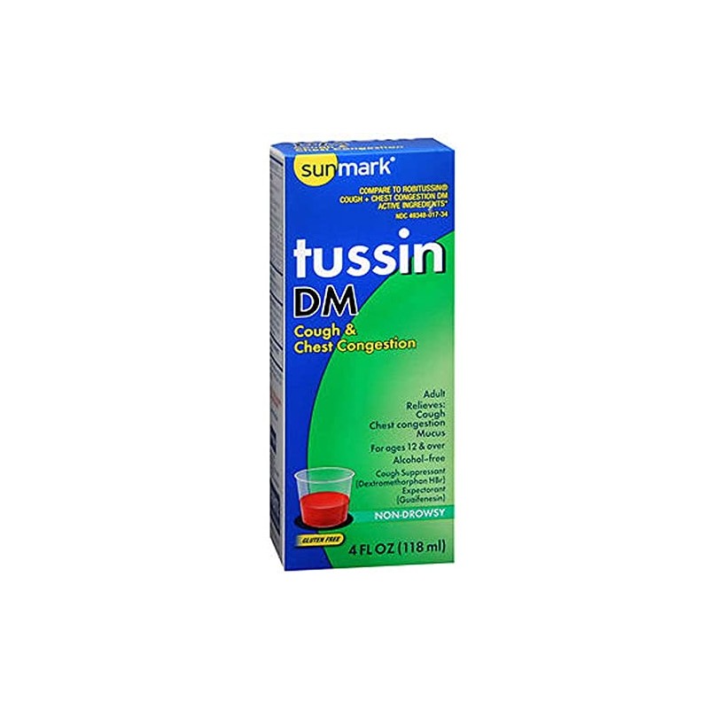Sunmark Tussin DM Liquid Original Flavor - 4 oz