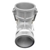 SAFBY Aluminum Type DA Camlock Fitting, 90° Elbow, 3" Female
