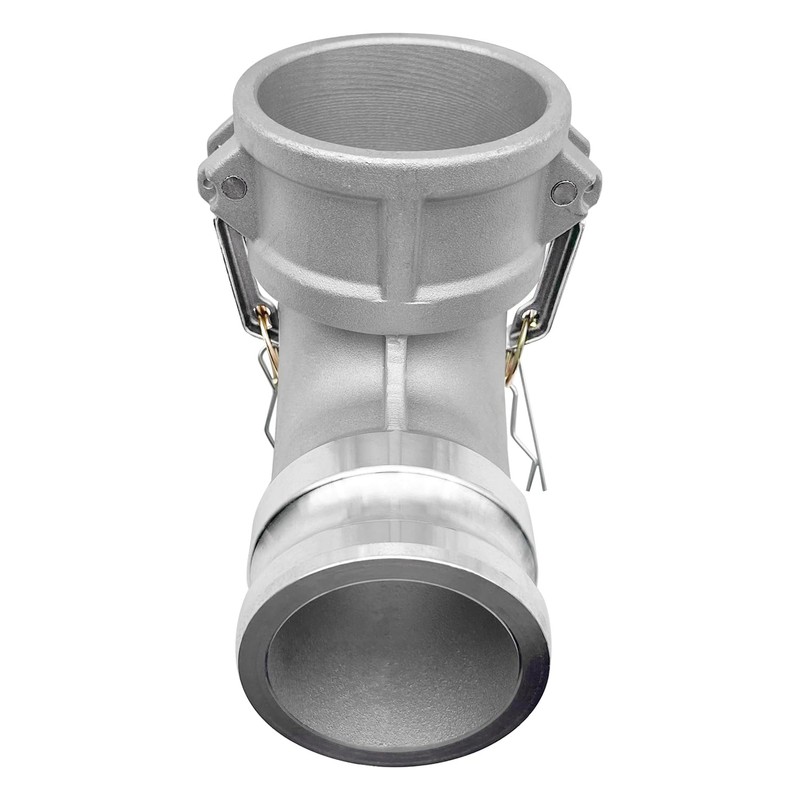 SAFBY Aluminum Type DA Camlock Fitting, 90° Elbow, 3" Female