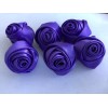 Unbranded Rose Shaped Lapel Stud Pin - Purple Silky Texture