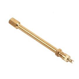 Valve Extension, Valve Cap Extension, Car, Truck, Motorcycle, Tyre, Wheel Valve Stem, Brass Extension Rod Cap, Straight Extension (100 mm)