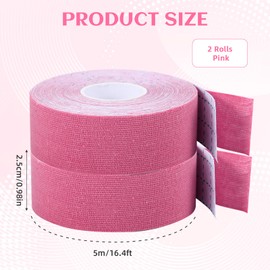 Face Lifting Tape, Face Lifting Tape, Face Lifting Tapes, Face Tape Against Wrinkles, Wrinkle Plaster, Wrinkle Tape, Firming High Elastic Kinesiology Tape, Anti Wrinkle (Pink)