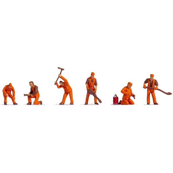 Noch 38012 Track Workers (6) Hobby Figure Set