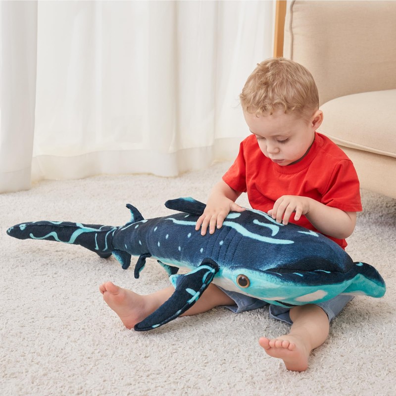Beeyybuy 40 inch Hammerhead Shark Stuffed Animal - Giant Shark