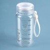 EWEIGEER High Borosilicate Glass Cup With Lid,Graduated Drinking Bottle,Portable,Leak Proof,for
