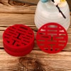 HannaFires 30PCS Traditional Round Mini Double Happiness Wedding Decorations -