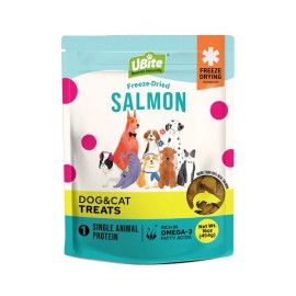 UBite Salmon Freeze-Dried Treats for Dogs & Cats, 16 oz – Natural