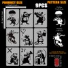 FINGERINSPIRE 9 PCS Banksy Mouse Painting Stencils 8.3x11.7inch Reusable Banksy