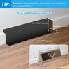 Yaocom 2 Pack Baseboard Register Vent 15 Inch Duct Opening
