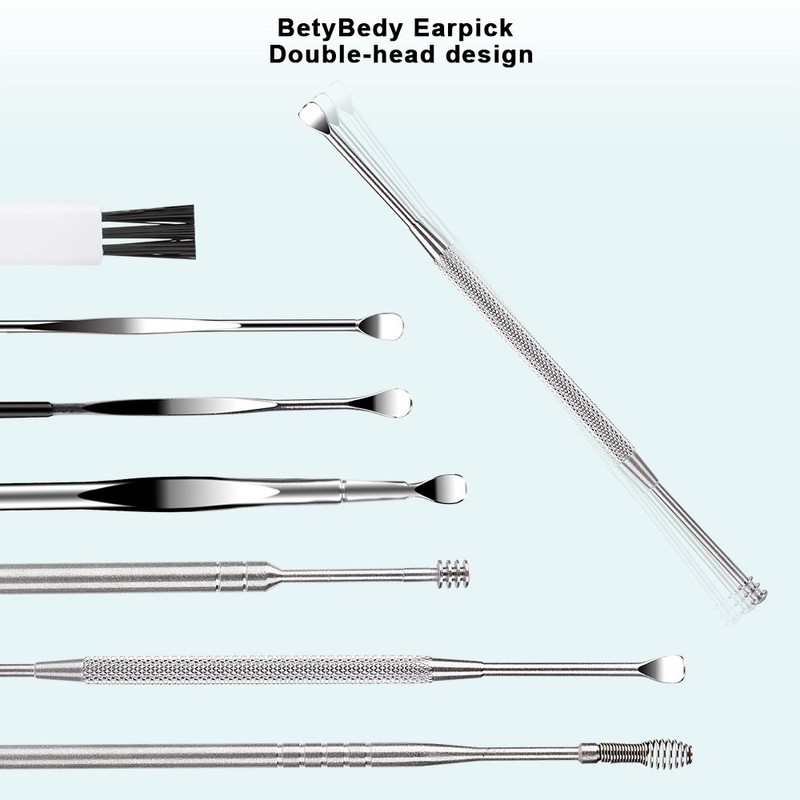7 Pcs Ear Pick Earwax Removal Kit, BetyBedy Ear Cleansing