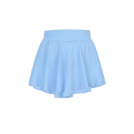 jujudanser Ballet Skirt Chiffon Sheer Skirt with Elastic Waistband for Girls&Women Light Blue