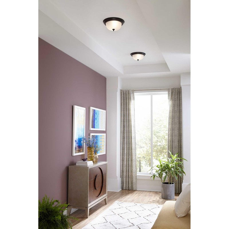 Progress Lighting 2-Light Ceiling Light, Flush Mount Ceiling Light Fixture