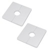 Tsnamay 2 Pcs Wall Split Flange, ABS Square Self-Adhesive Escutcheon