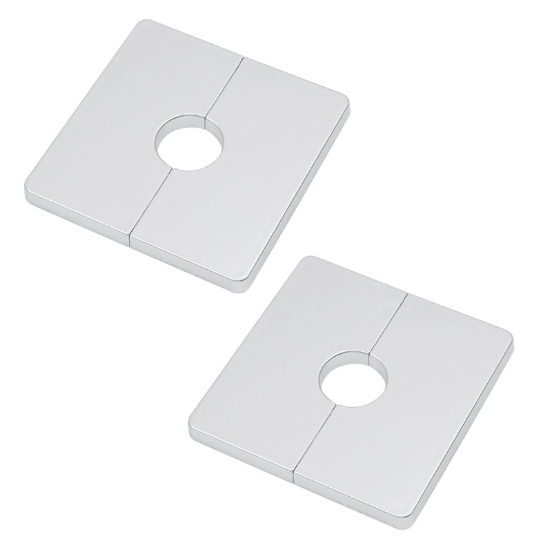 Tsnamay 2 Pcs Wall Split Flange, ABS Square Self-Adhesive Escutcheon